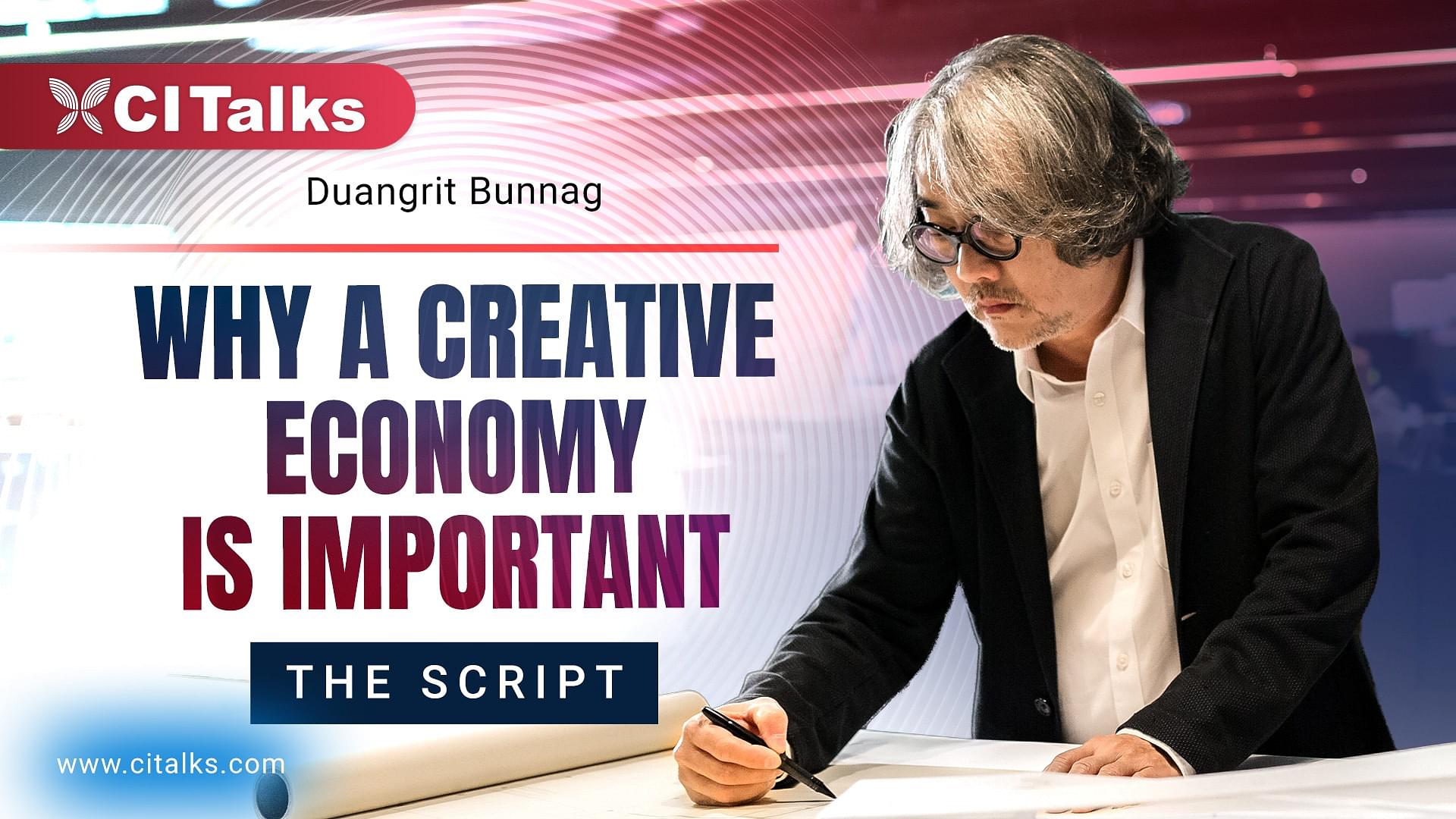 Why a Creative Economy is important Script